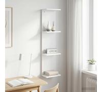 vidaXL Scaffale da parete Bianco 22 x 15 x 100 cm Legno ingegnerizzato