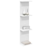 vidaXL Scaffale da parete Bianco 22 x 15 x 100 cm Legno ingegnerizzato, Scaffali da muro eleganti in legno ingegnerizzato, per un living moderno e organizzato, design minimalista