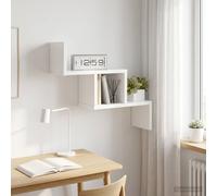 vidaXL Wandplank Wit 48 x 15 x 42 cm Bewerkt hout