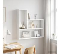 vidaXL Wandplank Wit 60 x 11 x 60 cm Bewerkt hout