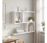vidaXL Wandplank Wit 60 x 12 x 50,5 cm Bewerkt hout