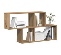 vidaXL Mensola da parete Rovere artigianale 100 x 20 x 53 cm, legno multistrato, marrone