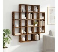 vidaXL Scaffale da parete Legno antico 100 x 13 x 100 cm