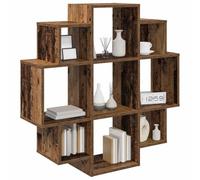 vidaXL Scaffale da parete Legno antico 90 x 25 x 90 cm