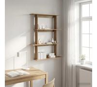 vidaXL Scaffale da parete Rovere Artigianale 100 x 20 x 126 cm