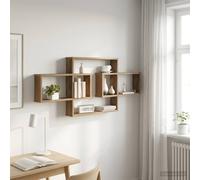 vidaXL Scaffale da parete Rovere Artigianale 130 x 10 x 50 cm