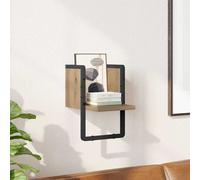 vidaXL Scaffale da Parete Rovere Artigianale 20 x 25 x 30 cm, Soggiorno, Design Rettangolare, soluzioni di Montaggio a Parete Moderne per efficienza e Stile nell'arredamento