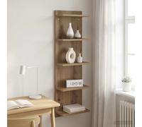 vidaXL Scaffale da parete Rovere Artigianale 30 x 15 x 100 cm