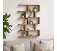 vidaXL Scaffale da parete Rovere Artigianale 70 x 17 x 101 cm