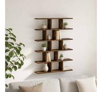 vidaXL Scaffale da parete Rovere Fumo 70 x 17 x 101 cm