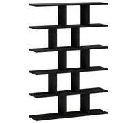 vidaXL Scaffale da parete Rovere Nero 70 x 17 x 101 cm