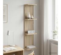 vidaXL Wandplank Sonoma Eiken 25 x 15 x 100 cm Bewerkt hout