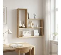vidaXL Wandplank Sonoma Eiken 60 x 11 x 60 cm Bewerkt hout