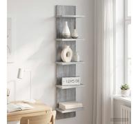vidaXL Wandplank Grijs Sonoma 22 x 15 x 100 cm Bewerkt hout