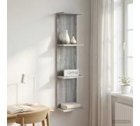 vidaXL Scaffale da parete Sonoma grigio 25 x 15 x 100 cm