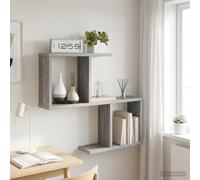 vidaXL Scaffale da parete Sonoma grigio 60 x 12 x 50,5 cm