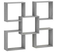 vidaXL Scaffale da parete Sonoma grigio 99,5 x 17 x 91 cm
