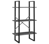 vidaXL Scaffale Grigio 60x30x105 cm in Legno Massello di Pino