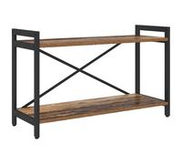 vidaXL Scaffale in Legno Antico, 80 x 30 x 48,5 cm. Struttura in Legno ingegnerizzato e Metallo, con Piedini Regolabili. Stile Industriale, Ampio Spazio di archiviazione, per Uso Interno. Ha Una STR