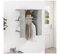 VIDAXL - Scaffale Ingresso Grigio Cemento 97,5x37x99cm Legno Multistrato