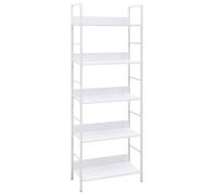 VIDAXL - Scaffale Libri 5 Ripiani Bianco 60x27,6x158,5 Legno Multistrato