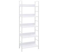 VIDAXL - Scaffale Libri 5 Ripiani Bianco 60x27,6x158,5 Legno Multistrato