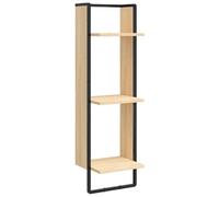 vidaXL Scaffale Parete 3 Ripiani Rovere Sonoma 30x25x100cm Multistrato