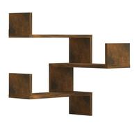 vidaXL Scaffale Parete Angolo Rovere Anticato 40x40x50cm Multistrato