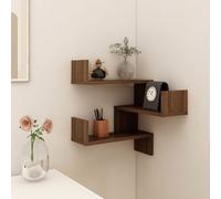 vidaXL Scaffale Parete Angolo Rovere Marrone 40x40x50cm Multistrato