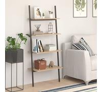 vidaXL Scaffale Pendente 4 Livelli Marrone Chiaro e Nero 64x34x150,5cm