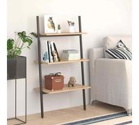 vidaXL Scaffale Pendente a 3 Livelli Marrone Chiaro e Nero 64x34x116cm