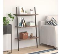vidaXL Scaffale Pendente a 3 Livelli Marrone Scuro e Nero 64x34x116cm
