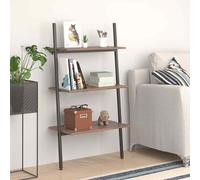 vidaXL Scaffale Pendente a 3 Livelli Marrone Scuro e Nero 64x34x116cm