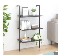 vidaXL Scaffale Pendente a 3 Livelli Nero 64x35x120,5 cm