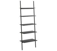 vidaXL Scaffale Pendente a 5 Livelli Nero 64x34x185,5 cm