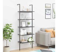 vidaXL Scaffale Pendente a 5 Livelli Nero 64x35x185 cm