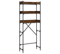 vidaXL Scaffale per Lavatrice Rovere Fumo 67x25x163 cm Multistrato