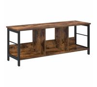 vidaXL Scaffale per libri in rovere fumé, 102 x 32 x 40,5 cm, scaffale industriale rettangolare, con molto spazio, ideale per il tuo ufficio a casa, soggiorno o studio