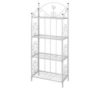 vidaXL Scaffale per Piante Porta Piante Quadrato Bianco Portavaso Fioriera