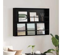 vidaXL Scaffale per riviste Rovere Nero 100 x 12 x 70 cm