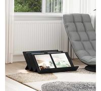 vidaXL Scaffale per riviste Rovere Nero 65 x 53 x 28,5 cm