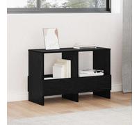 vidaXL Scaffale per riviste Rovere Nero 68,5 x 30 x 45 cm