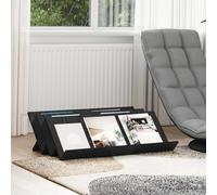 vidaXL Scaffale per riviste Rovere Nero 90 x 53 x 28,5 cm