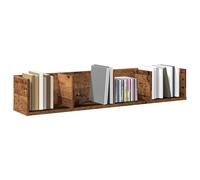 vidaXL Scaffale Porta CD a Parete Antico 100x18x18cm Legno Multistrato, mensola Muro Porta CD, mensola pensile, scaffale a Muro, mensola a Parete