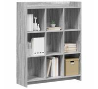vidaXL Scaffale Sonoma grigio, 87,5 x 30 x 111 cm, in legno di ingegneria,