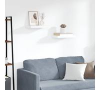 vidaXL Scaffali a Parete 2 pz Bianchi 40x23x3,8 cm in MDF
