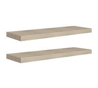 VIDAXL - Scaffali a Parete 2 pz Rovere 80x23,5x3,8 cm in MDF