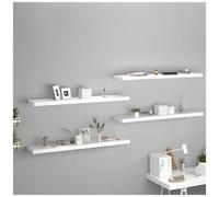VIDAXL - Scaffali A Parete 4 Pz Bianchi 120x23,5x3,8 Cm In Mdf