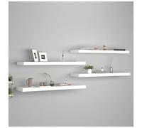 VIDAXL - Scaffali A Parete 4 Pz Bianchi 90x23,5x3,8 Cm In Mdf