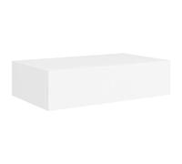 vidaXL Scaffali con Cassetti da Parete 2 pz Bianchi 40x23,5x10 cm MDF